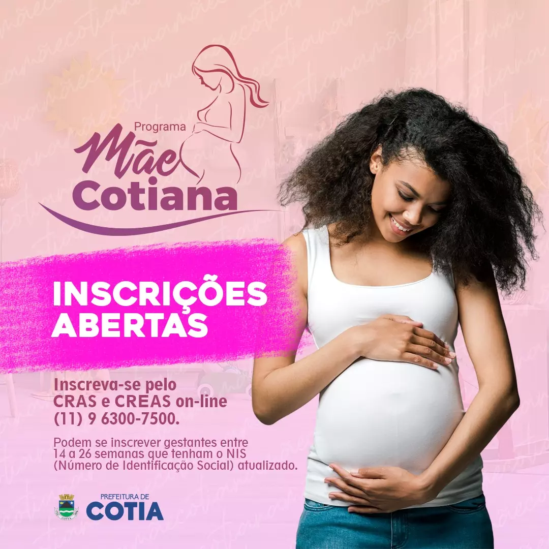 Prefeitura tem inscrições abertas para o projeto ‘Mãe Cotiana’